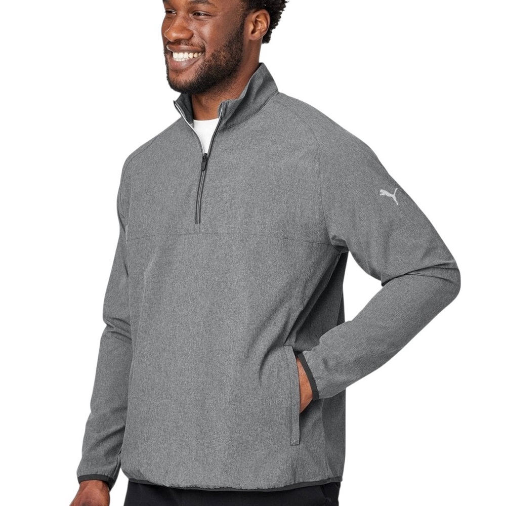 PUMA Men's Coastal Woven Quarter-Zip Pullover